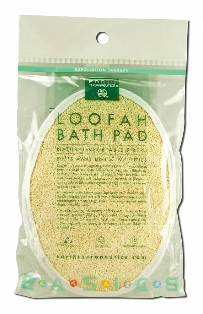 Earth Therapeutics Loofah Bath Accessories Loofah Pad 5"x7"