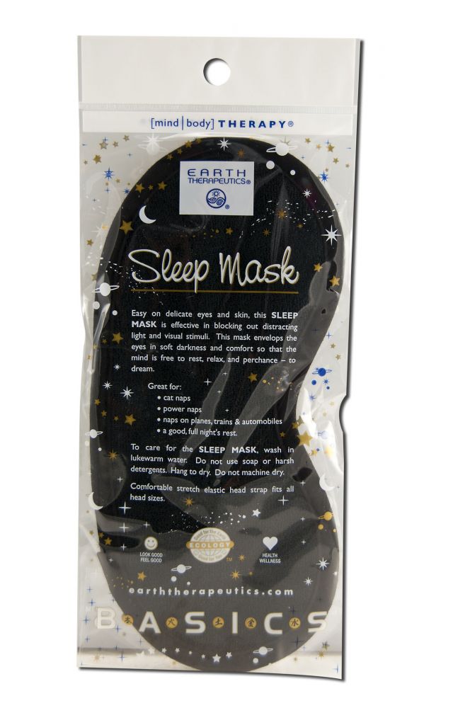 Earth Therapeutics Sleep Masks Basic Black