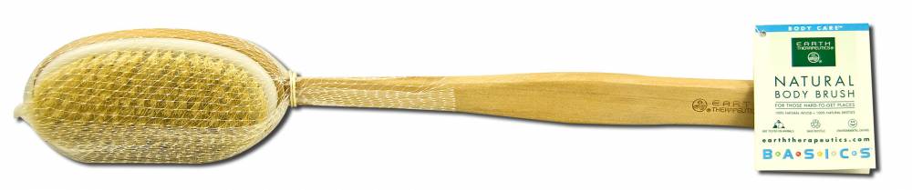 Earth Therapeutics Natural Bristle Brushes Natural Bristle Body Brush 16 in