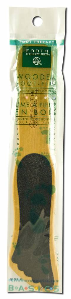 Earth Therapeutics Foot & Pumice Products Wooden Foot File