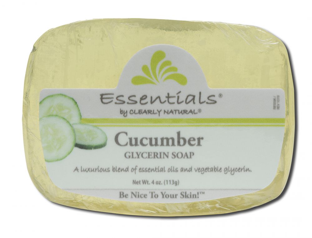 Clearly Natural Soaps Glycerine Soaps Cucumber 4 oz