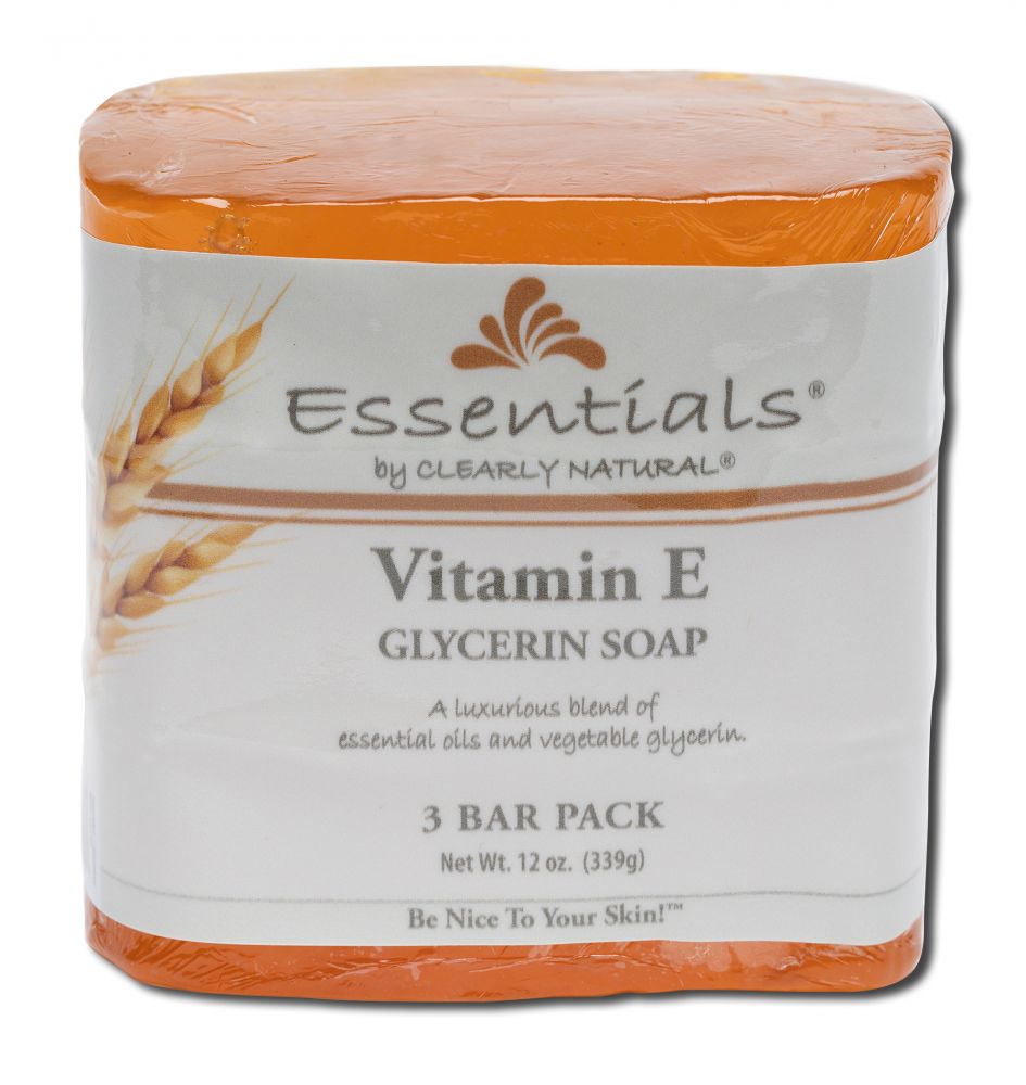 Clearly Natural Soaps Glycerine Soaps Vitamin E 4 oz 3 pk