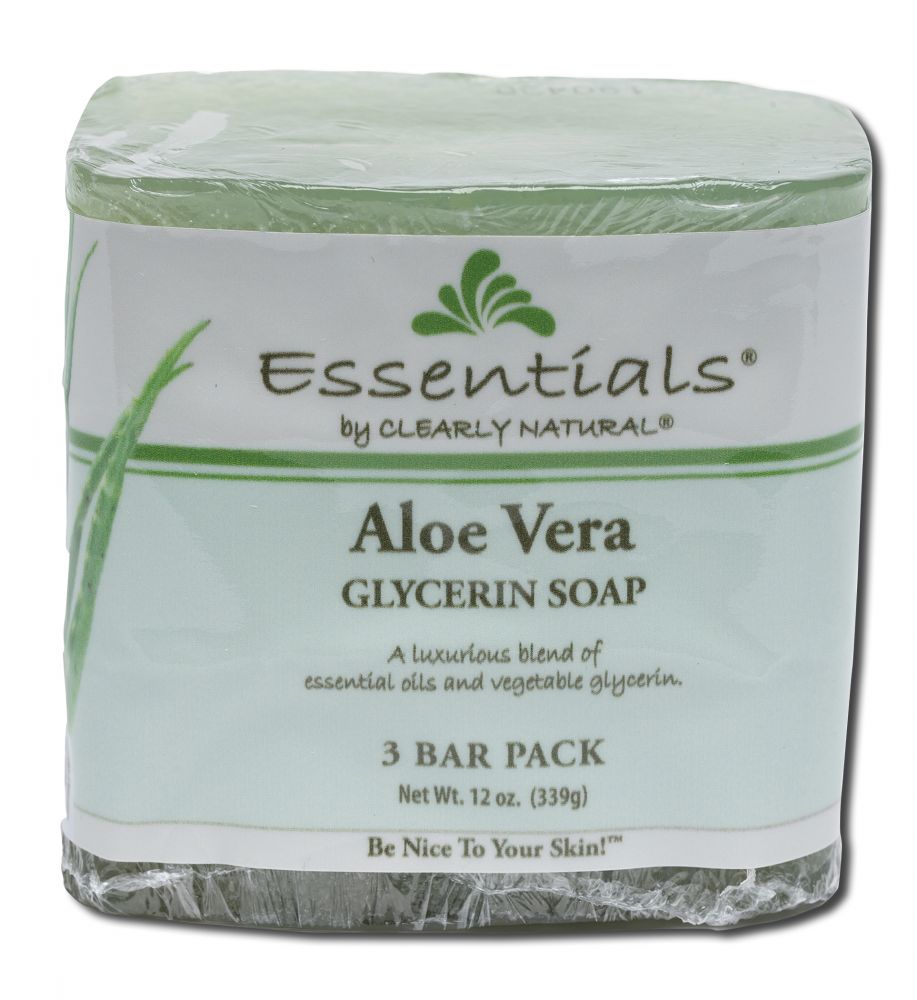 Clearly Natural Soaps Glycerine Soaps Aloe Vera 4 oz 3 pk