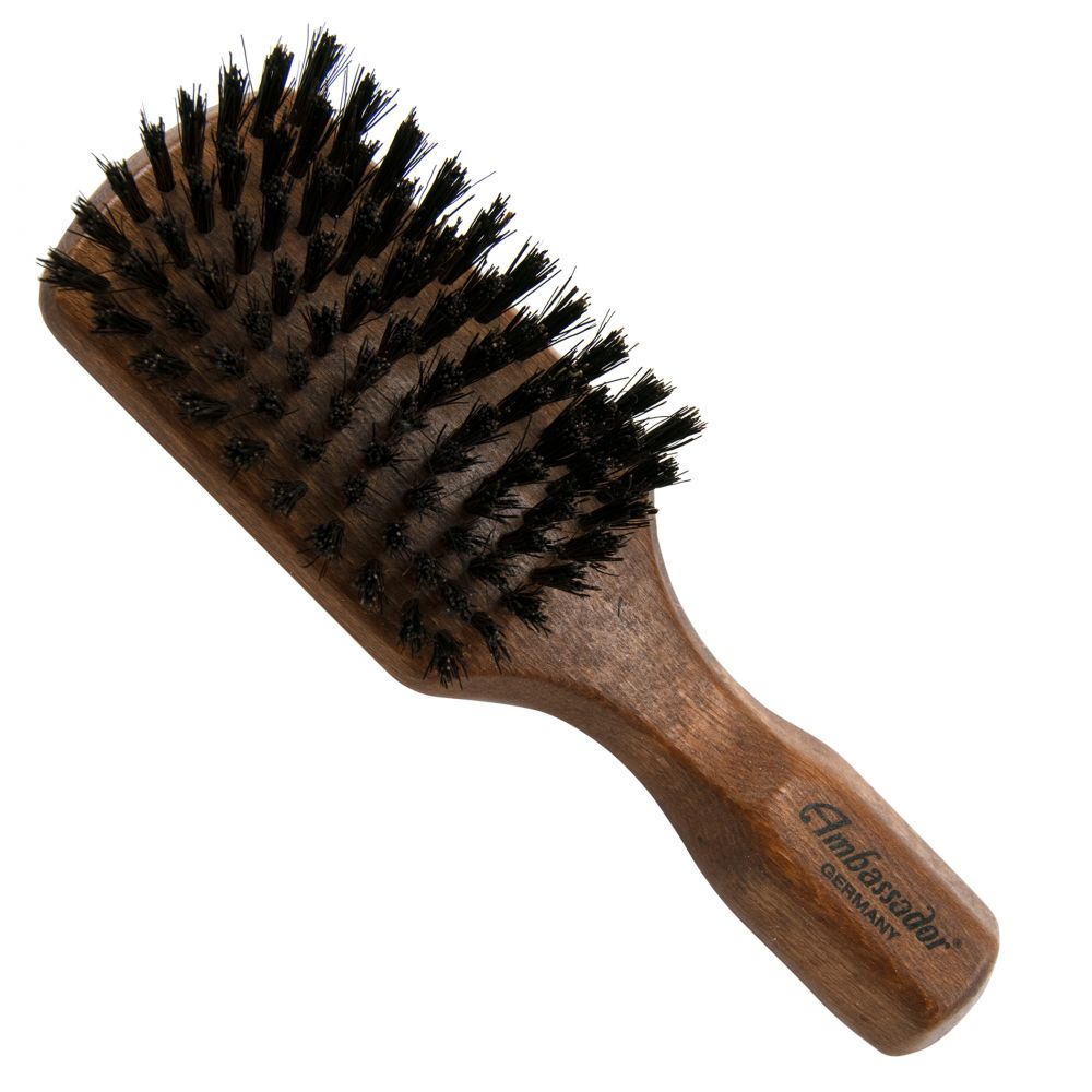 Ambassador Hairbrushes (By Faller) Hairbrushes - Pure Natural Bristle Beechwood Mens 5125