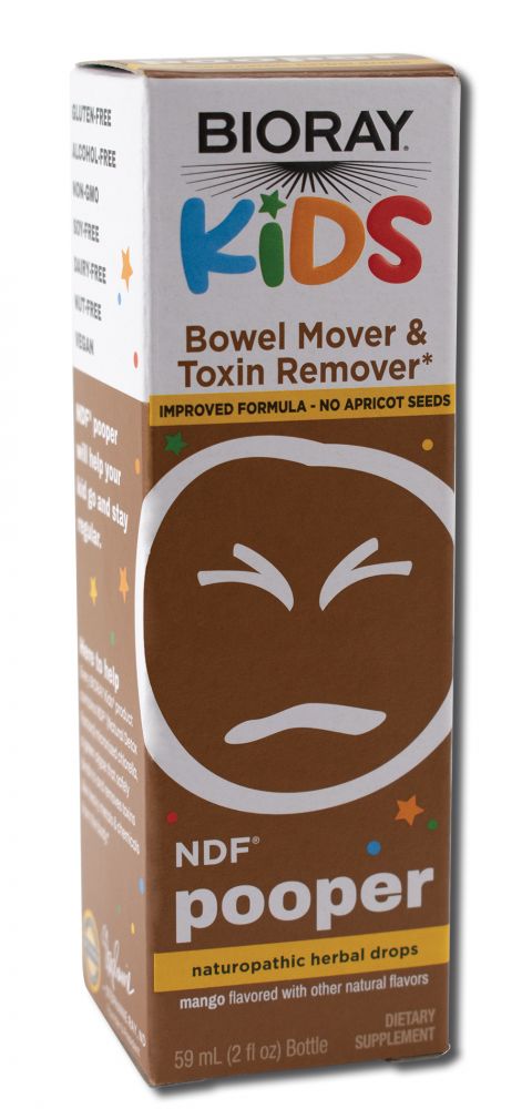 Bioray Inc. Daily Detoxification & Organ Support For Kids NDF Pooper (Apricot Seed Free) 2 oz