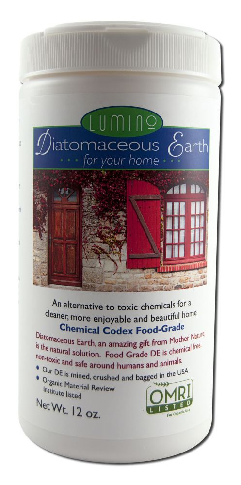 Lumino Diatomaceous Earth For Home Diatomaceous Home Shaker Canister 12 oz