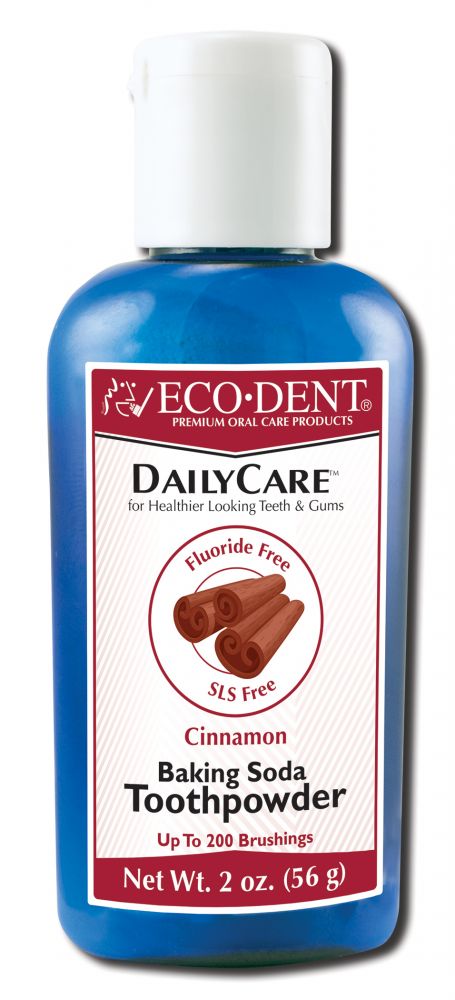 Eco-Dent DailyCare Toothpowders Cinnamon 2 oz Bottle