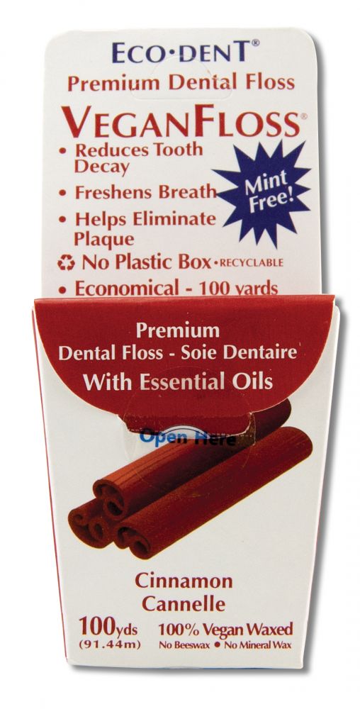 Eco-Dent GentleFloss VeganFloss Cinnamon 100 yd. Each
