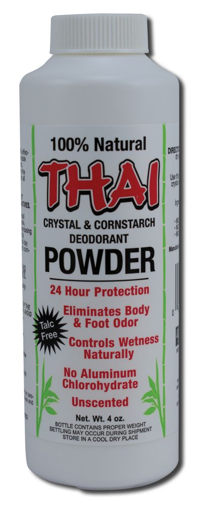 Deodorant Stones of America Thai Deodorant Products Body & Foot Powder Unscented 4 oz