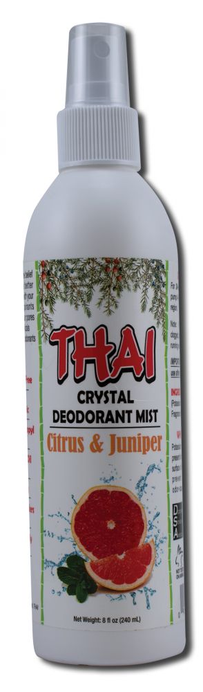 Deodorant Stones of America Thai Deodorant Products Crystal Mist Citrus & Juniper 8 oz