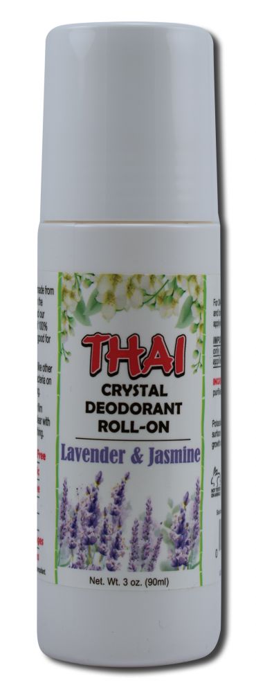 Deodorant Stones of America Thai Deodorant Products Liquid Roll-On Lavender & Jasmine 3 oz