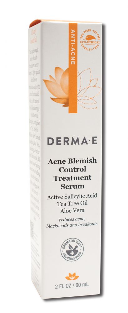 Derma E Very Clear Skin Care Blemish Control Treatment Serum 2 oz