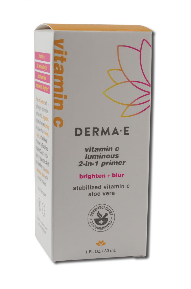 Derma E Vitamin c Skin Care Luminous 2-in-1 Primer 1 oz