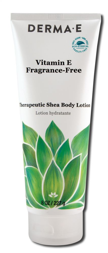 Derma E Vitamin E Skin Care Intensive Therapy Body Lotion Fragrance Free 8 oz