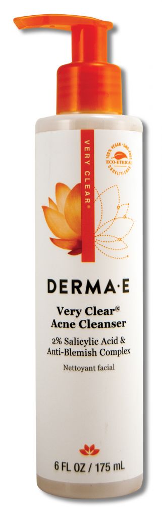 Derma E Very Clear Skin Care Clear Skin 1/Problem Skin Cleaner 6 oz