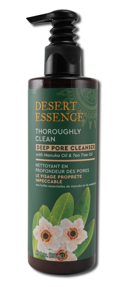 Desert Essence Facial Care Products Thoroughly Clean Deep Pore Cleanser 8 oz