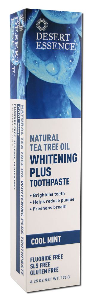 Desert Essence Dental Care Tea Tree Natural Whitening Plus Toothpaste 6.25 oz