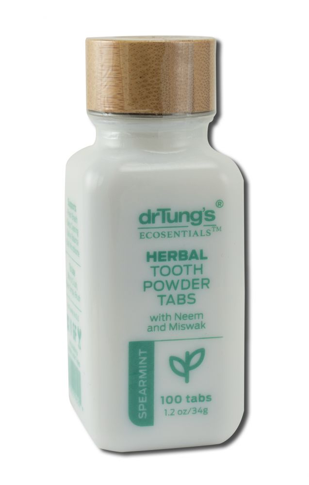 Dr. Tungs Products Oral Hygiene Herbal Toothpowder Tabs - Spearmint 100 ct