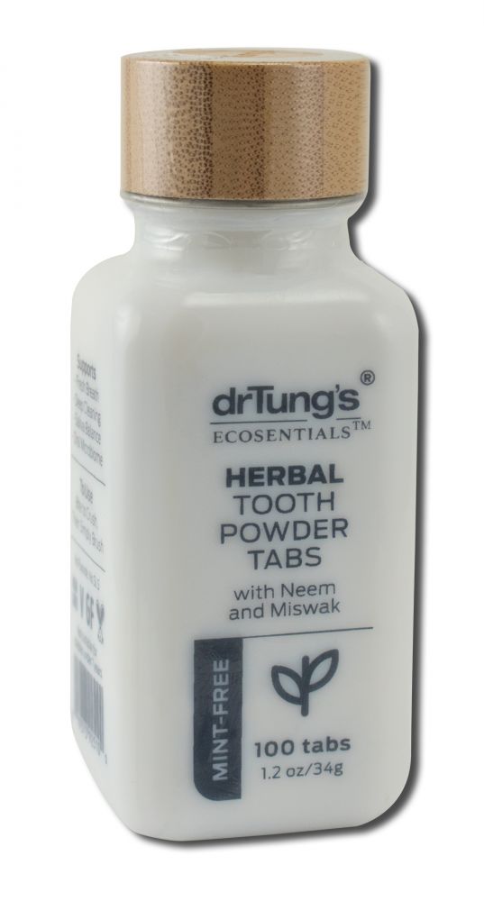 Dr. Tungs Products Oral Hygiene Herbal Toothpowder Tabs - Mint Free 100 ct