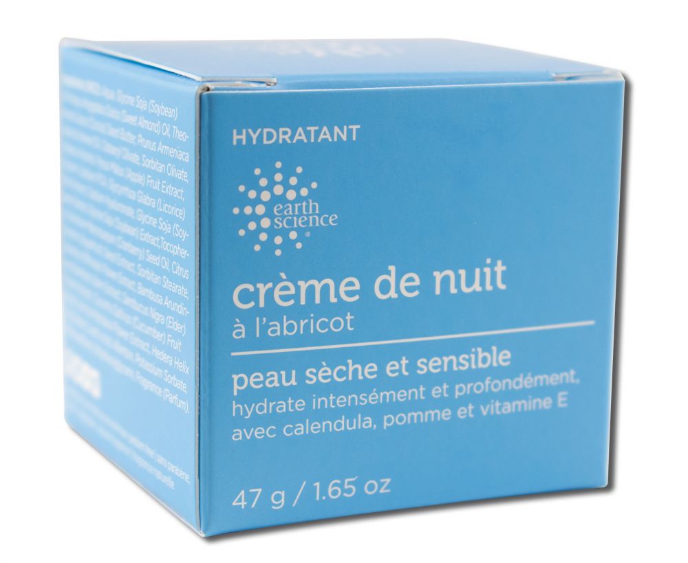 Earth Science Facial Care Products Apricot Night Creme 1.65 oz