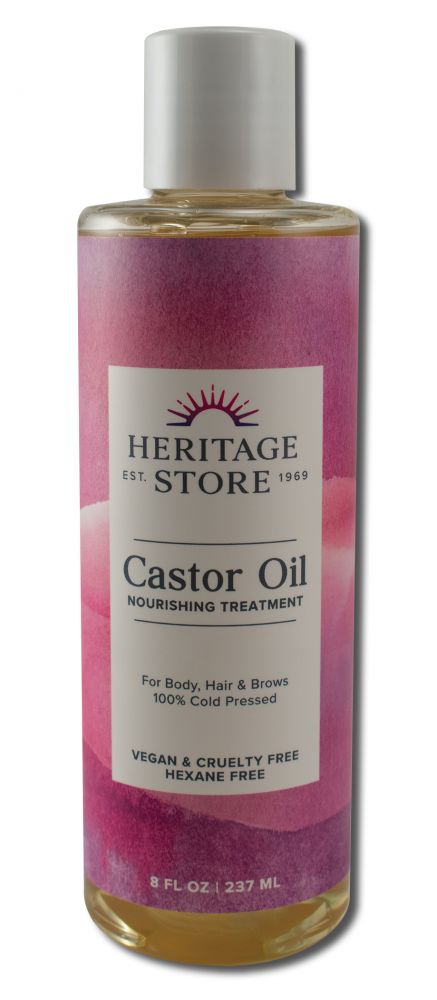 Heritage Store Castor Oil Castor Oil 8 oz