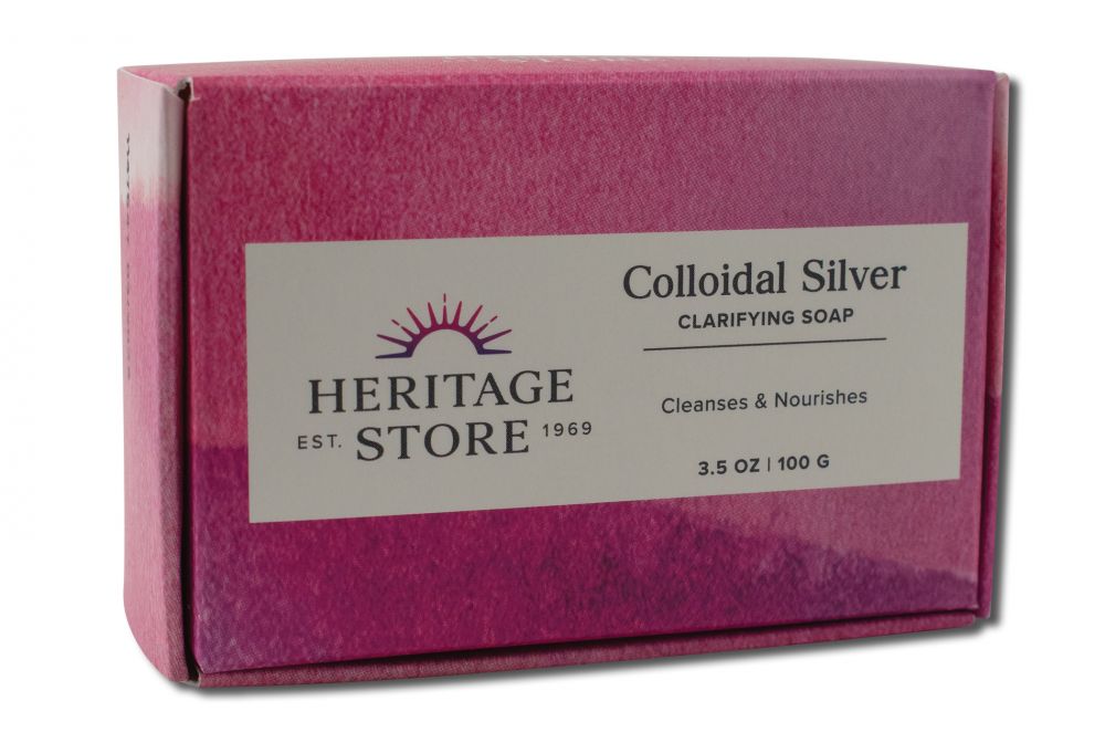 Heritage Store Bar Soap Colloidal Silver 3.5 oz