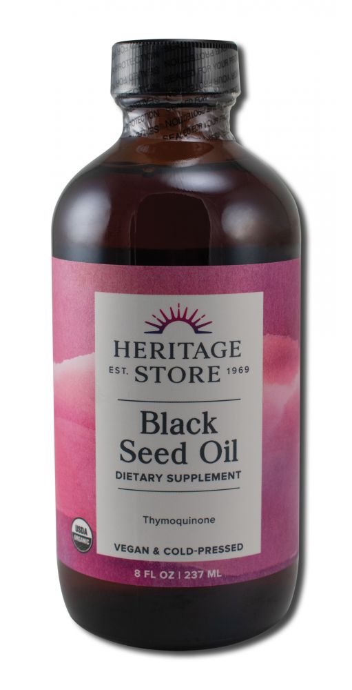 Heritage Store Heritage Store Body Care Black Seed Oil Organic 8 oz