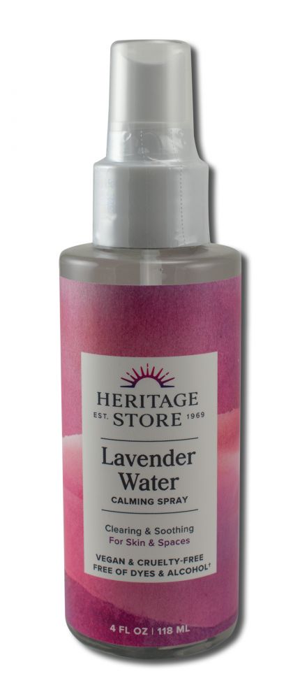 Heritage Store Flower Waters with Atomizer Lavender 4 oz
