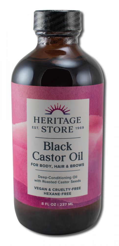 Heritage Store Castor Oil Black Castor Oil 8 oz