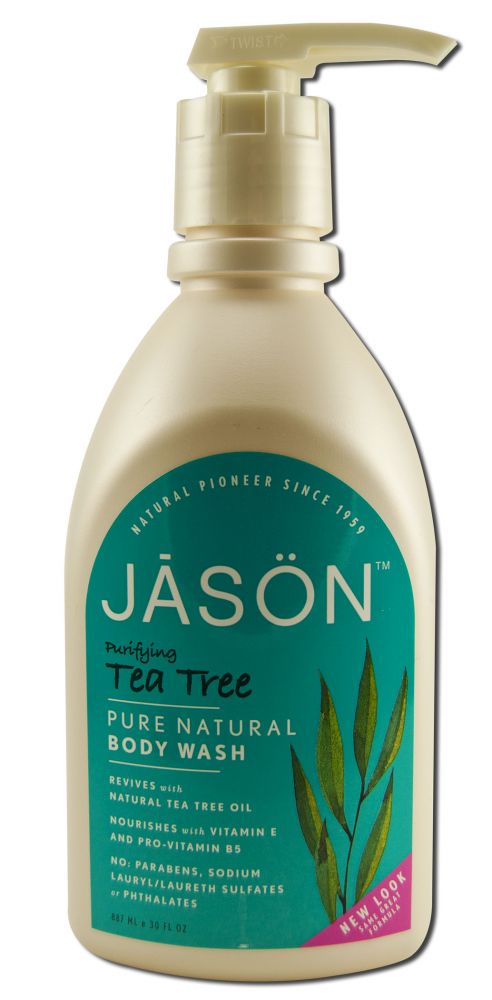 Jason Body Care Satin Shower Body Wash Tea Tree 30 oz