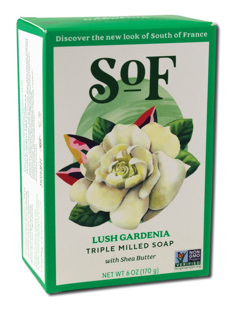 South of France French Milled Bar Soap Lush Gardenia Oval 6 oz