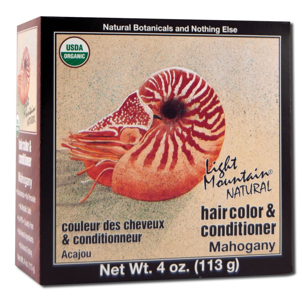 Light Mountain Natural Hair Color and Conditioner Mahogany