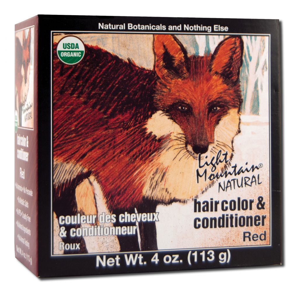 Light Mountain Natural Hair Color and Conditioner Red