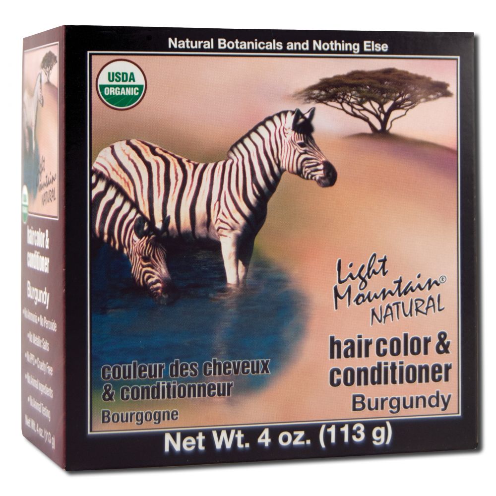 Light Mountain Natural Hair Color and Conditioner Burgundy