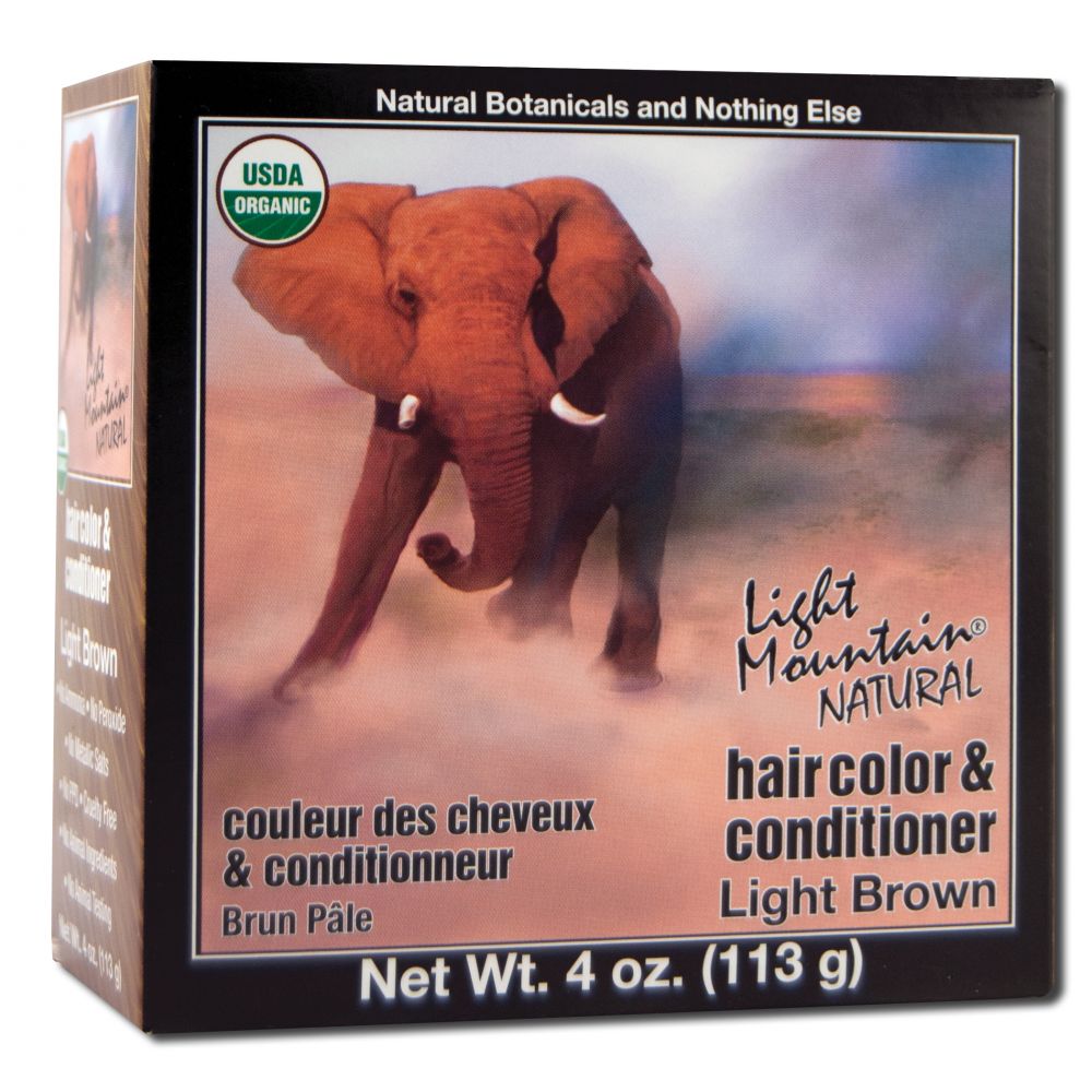 Light Mountain Natural Hair Color and Conditioner Light Brown
