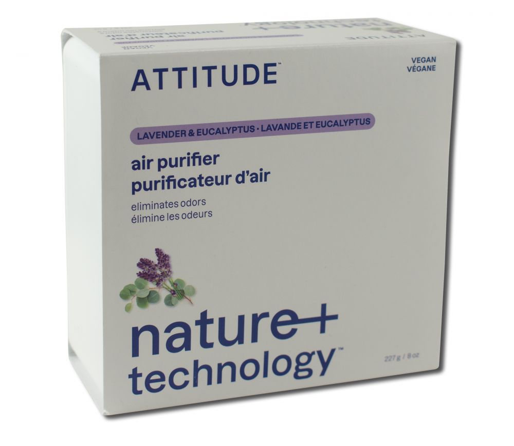 Attitude Activated Carbon Air Purifier 8 oz Lavender Eucalyptus