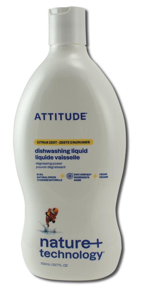Attitude Dish Care 23.7 Oz. Grapefruit Bergamot Dish Liquid