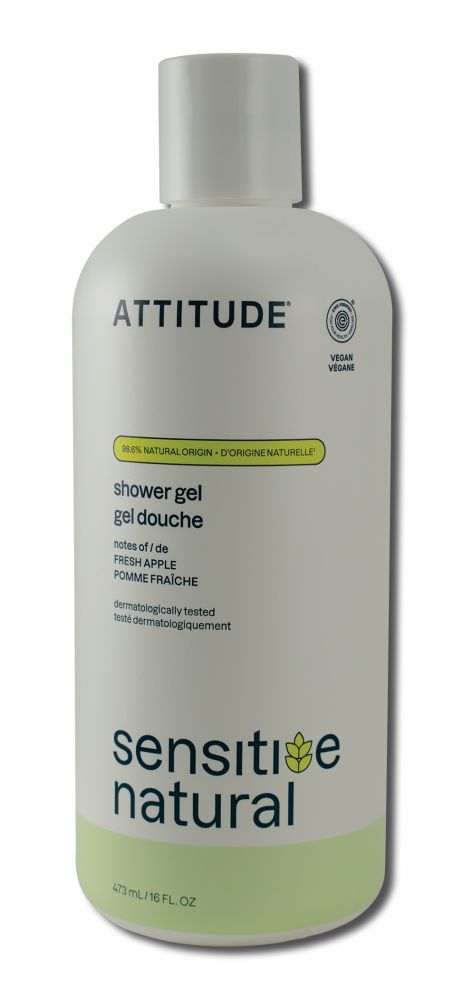 Attitude Body Wash 12 oz Sensitive Skin Nourishing Avocado 16 oz