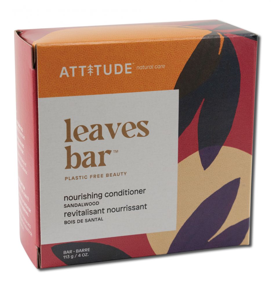 Attitude ATTITUDE SUPER LEAVES BAR Conditioning Bar Nourishing Sandalwood 4 oz
