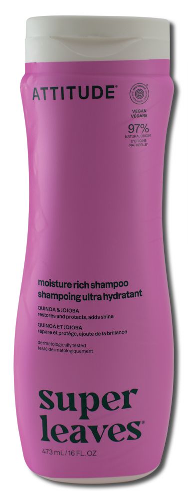 Attitude Shampoo 12 oz Super Leaves Moisture Rich 15.9 oz