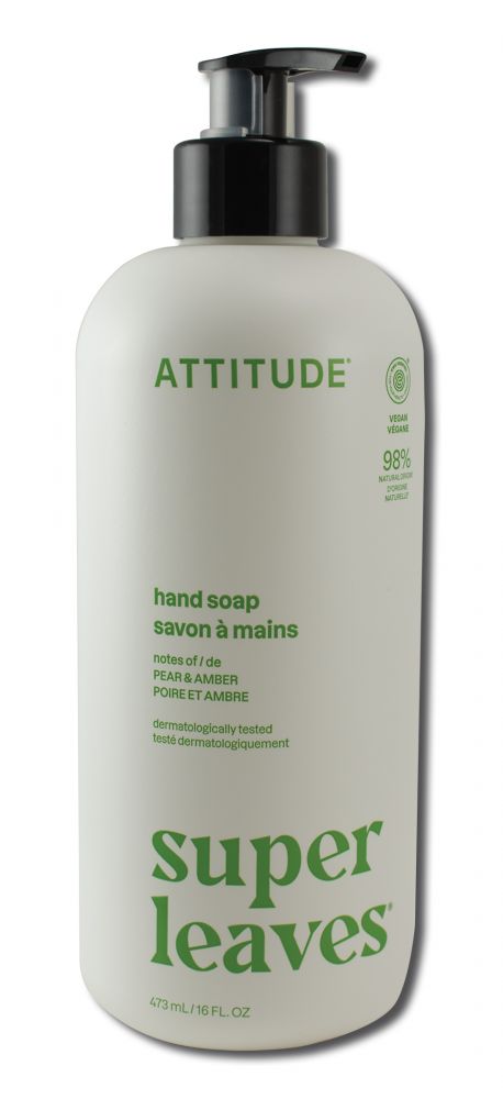 Attitude Hand Soap 10 oz Olive Leaves & Grape Seed Oil 15.9 oz