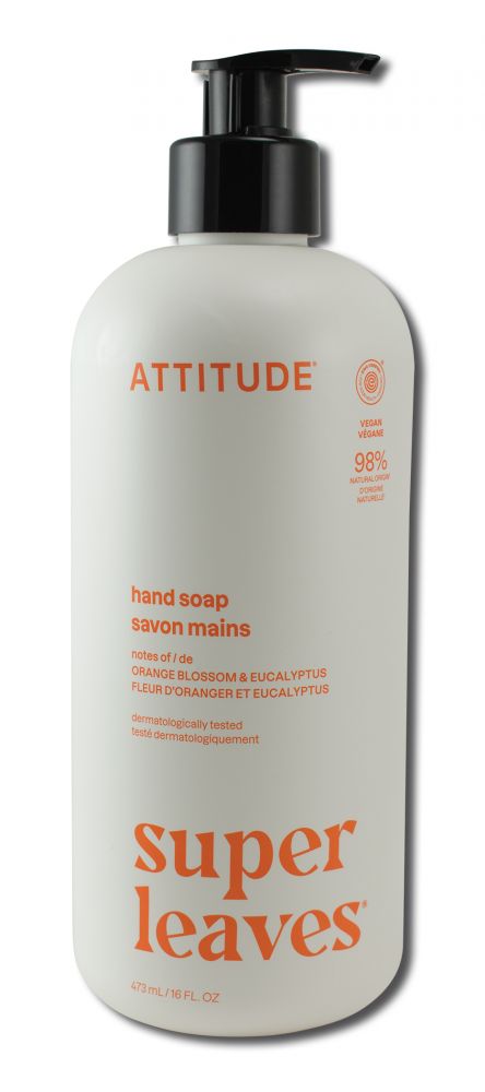 Attitude Hand Soap 10 oz Orange Blossom & Eucalyptus 16 oz
