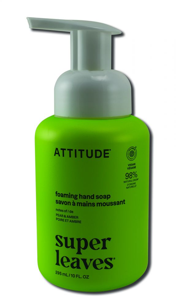 Attitude Hand Soap 10 oz Foaming Olive Leaves 10 oz