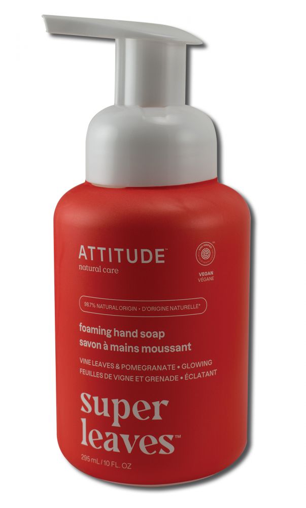Attitude Hand Soap 10 oz Foaming Red Vine Leaves 10 oz