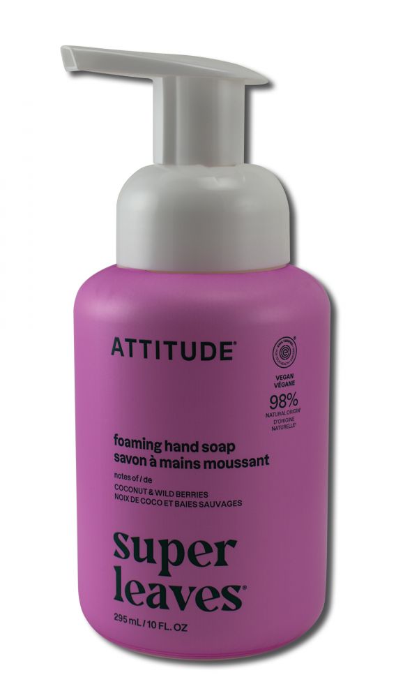 Attitude Hand Soap 10 oz Foaming White Tea Leaves 10 oz