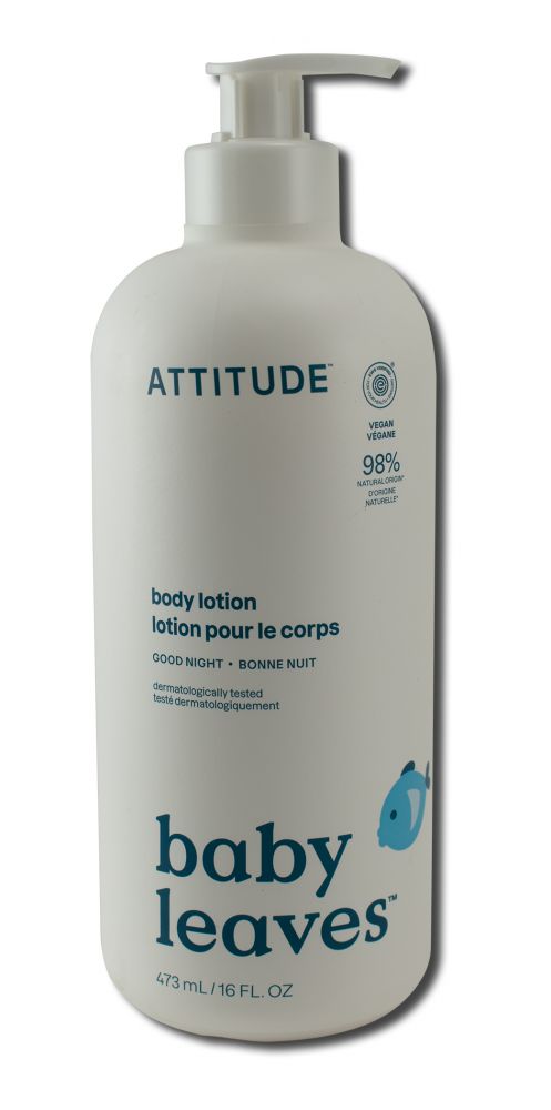 Attitude Baby Leaves Body Lotion Night Almond Milk 16 oz