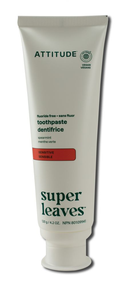 Attitude ATTITUDE TOOTHPASTE Fluoride Free Sensitive Spearmint 4.05 oz