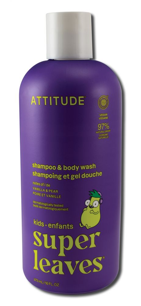 Attitude Little Leaves 2in1 Shampoo Vanilla & Pear 16 oz