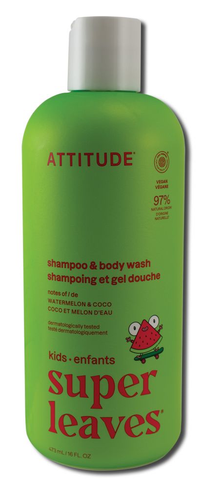 Attitude Little Leaves 2in1 Shampoo Watermelon & Coco 16 oz