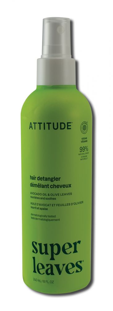 Attitude ATTITUDE SUPER LEAVES HAIR DETANGLER Nourished and Soothes Olive Leaves 8 oz